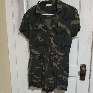 Entro Dark Green Jumpsuit